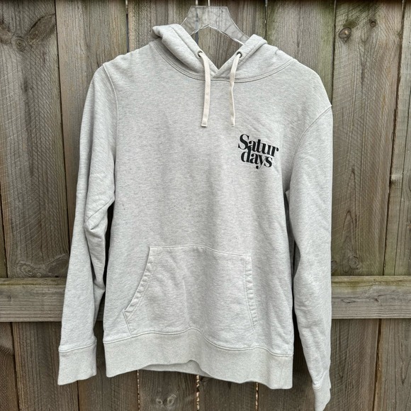 Saturdays New York City Other - Saturdays NYC Hoodie Sweatshirt Kangaroo Pocket Heather Grey Medium